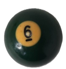 Vintage Replacement Billiard Pool Ball 2 1/4" Diameter Standard  6 Solid Green