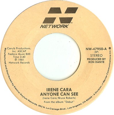 Irene Cara - Anyone Can See / Why (7'', Single, SP )