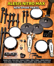 Alesis Nitro Max Mesh Drum Kit Ersatzteile Auswahl - Modul Pads Becken Rack