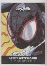 2020 Upper Deck Marvel Anime 1/1 Mikhail Mythallica Sebastian Auto Sketch 4et