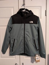 The North Face Boys' Size XL 14/16 Warm Storm Rain Jacket NWT Dark Sage