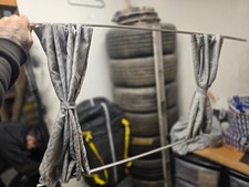 Mazda Bongo Campervan complete rear/tailgate curtain & rail.