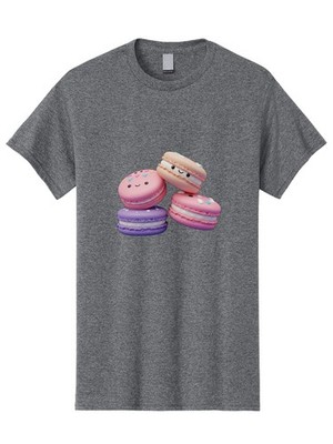 Macarons-1 Mens Graphic Tee, 100% Cotton, Casual Summer Wear