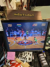NBA JAM TOURNAMENT PCB JAMMA ARCADE REWIND 2.0 BOARD SET WORKING!!!! MIDWAY 