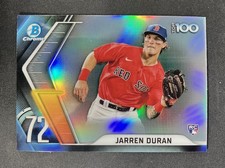 2022 Bowman Chrome #BPT-72 Jarren Duran (RC) Top 100 Prospects