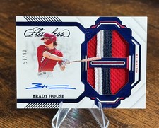 Brady House 2023 Panini Flawless #DMA-BH Prospect Dual Patch Auto Sapphire /15