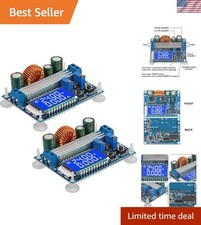 2pcs DC-DC Buck Boost Converter Board with LCD Display Voltage Regulator 3A 3...