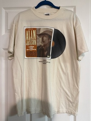 Alan Jackson Under the Influence Vintage Country Music T Shirt Large 100% Cotton