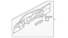 Genuine Volkswagen Outer Rail 5QM-804-106