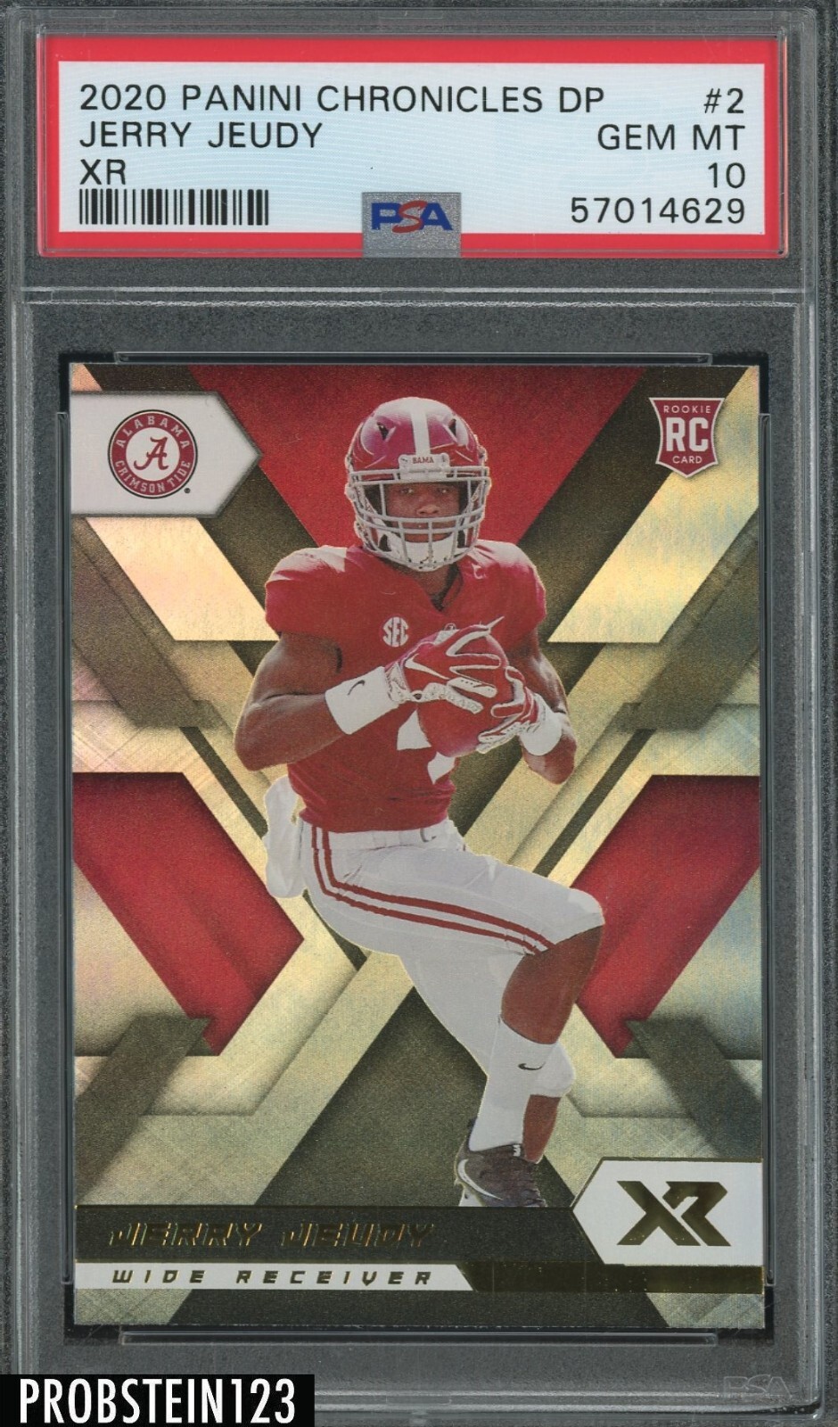 Jerry Jeudy Panini Chronicles Draft Picks XR Rookies #2 Base