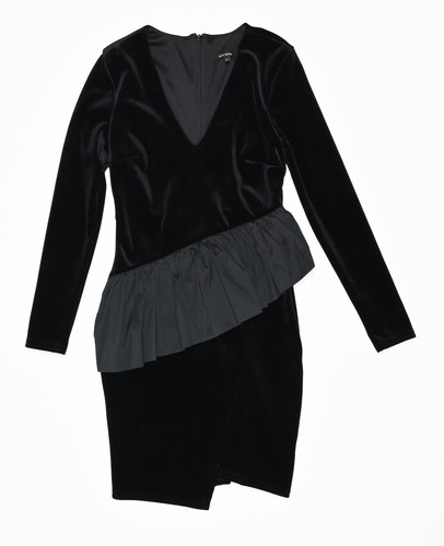 Asymmetrical Ruffle Front Mini Dress 