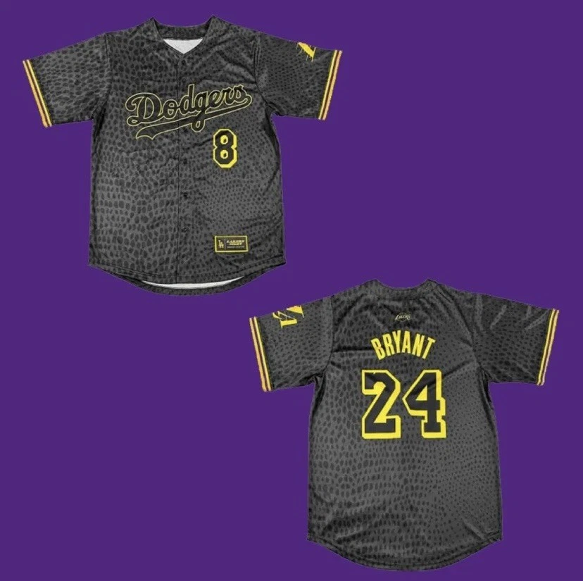 Kobe Bryant LA Dodgers Baseball Jersey Lakers Night 2023 Edition