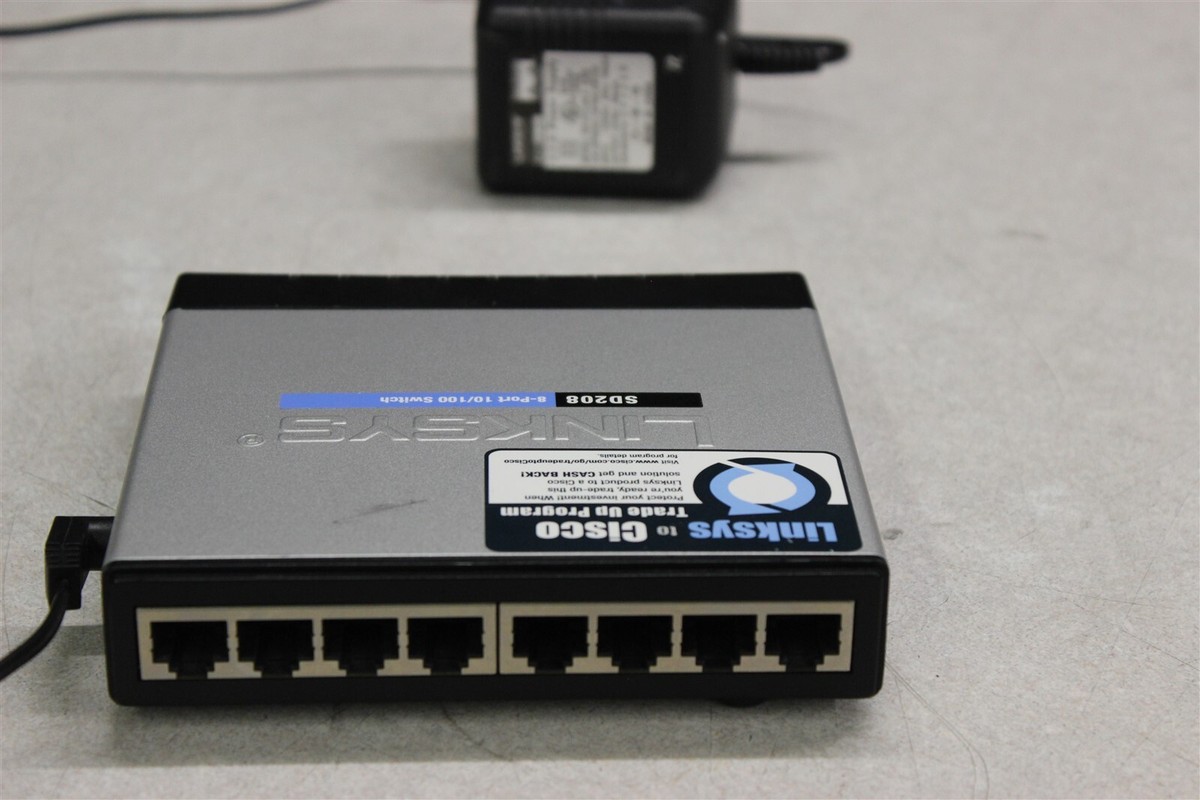 Linksys SD208 8-Port 10/100 Ethernet Switch | eBay