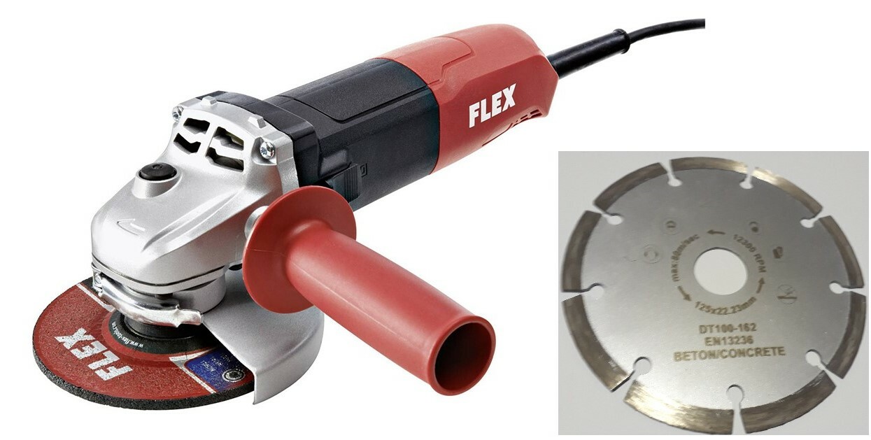 Flex L 1100 125 mm Winkelschleifer Limited Edition 1100 Watt + 1 Dia-Trenn 125