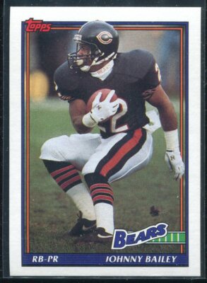 1991 Topps Football Johnny Bailey #169 Chicago Bears