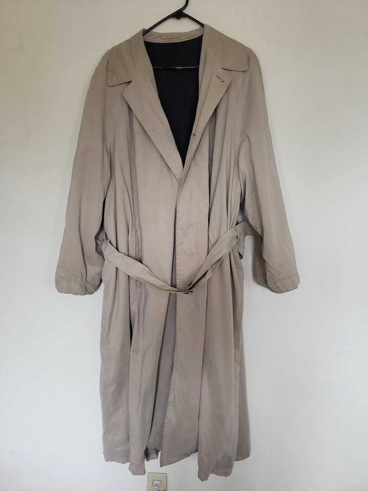 Gabardina Allegri Neiman Marcus beige peso pesado nueva sin etiquetas talla 52 Foto 2 de 4