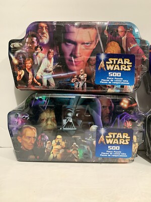 2002 Star Wars 500 Piece Puzzle Complete Set of 4 Sealed in