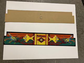 Make Trax arcade game cocktail NOS control panel overlay set, Williams 1981