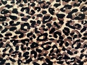 Victoria's Secret Pink Leopard Sherpa Blanket Brown Black Animal Print 60"x72"