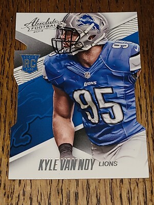 LIONS KYLE VAN NOY 2014 PANINI ABSOLUTE RETAIL (DIE-CUT) #122 ROOKIE CARD RC
