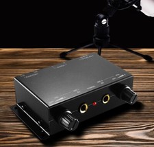 TNP 2 Channel Microphone Mini Audio Stereo Mixer - Dual 1/4" 6.35mm Mic Input