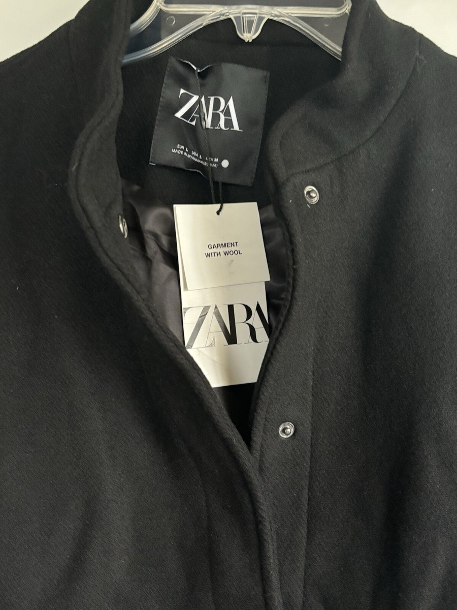 【値下げしました★】ZARAMAN ストライプジャケット　ブラック　黒　M Zara Man Bomber Jacket Mens XXL Black Nylon Lightweight Zip