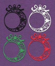 Christmas ornament 2 die cuts scrapbook cards