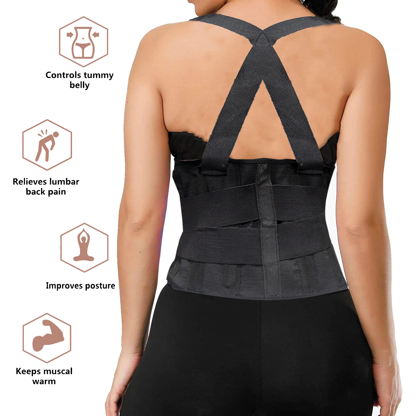 Work Lumbar Brace for Moving Construction Warehouse Heavy Lifting Back