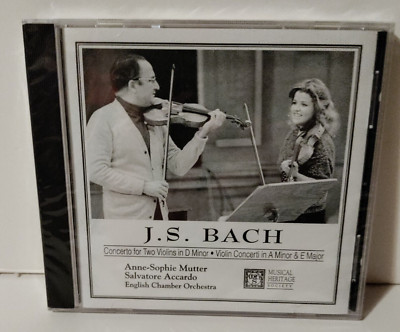 J.S. Bach Mutter Accardo Two Violins In D Minor NEW Sealed CD 1993