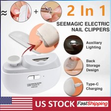 Electric Nail Clipper Nail Trimmer Nail Polisher 2 in-1 Automatic Nail Clipper
