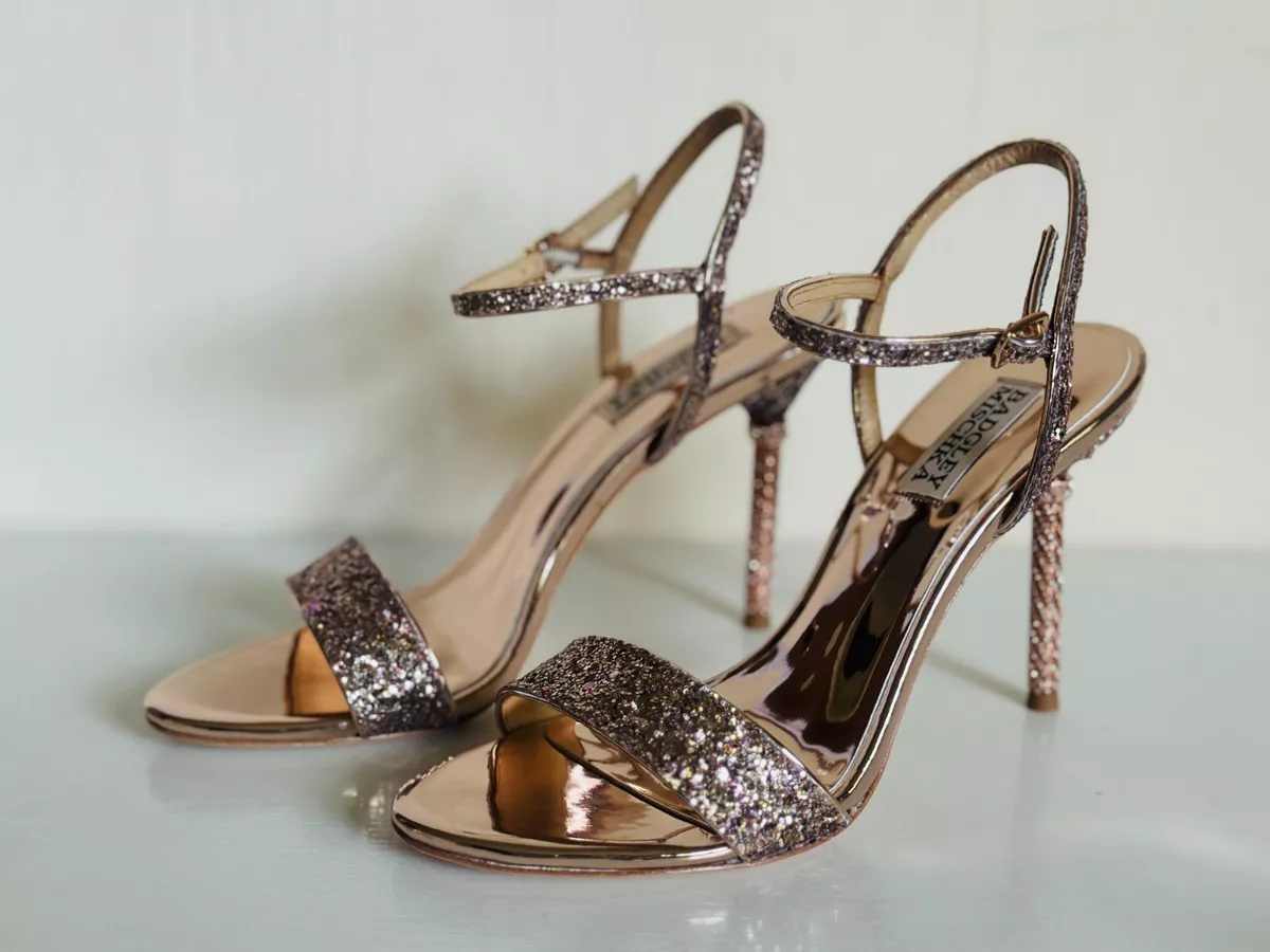 Rose gold hotsell embellished heels