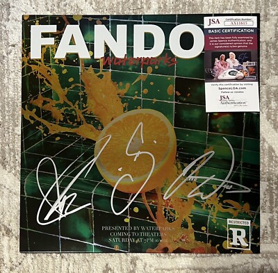 WATERPARKS SIGNED FANDOM VINYL LP - JSA COA GEOFF, AWSTEN, OTTO