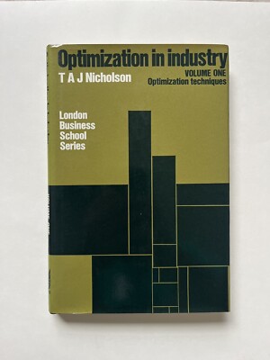 Optimization in Industry  Volume 1 Optimization Techniques Hardcover 1st Edition