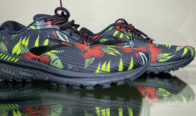 brooks floral running shoes