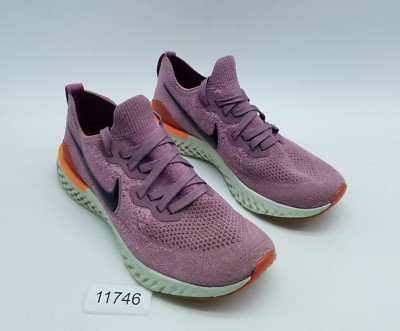 Nike Epic React Flyknit 2 Women's Size 8.5 Running Shoes Plum Dust Black