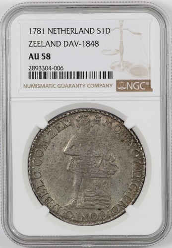 NGC AU58 1781 Netherland Ducat Silver Zeeland Coin EBay