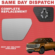Ford F150 2021-2025 wing mirror glass for Left Side Heated convex