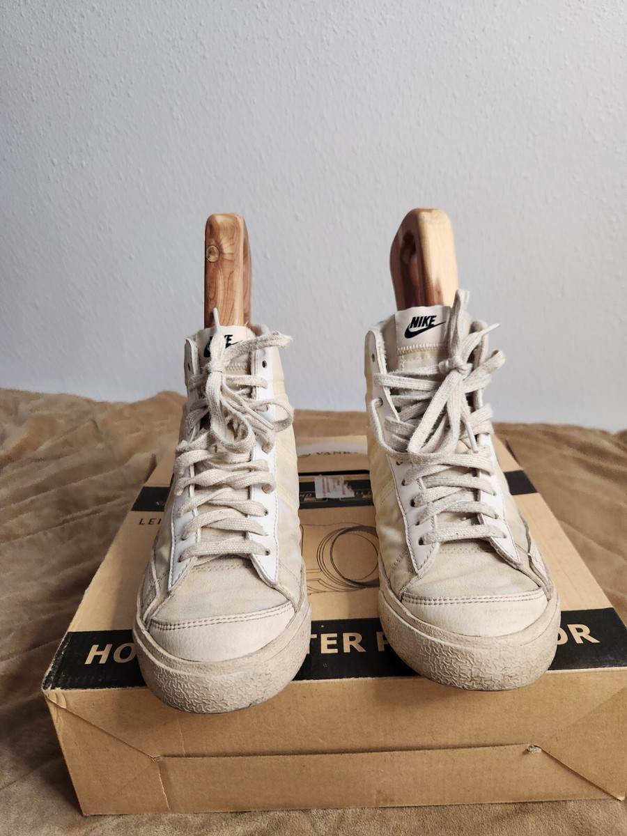 Nike Blazer Mid 77 Shoes Mens Size 5.5 White Brown Skater  display picture 1