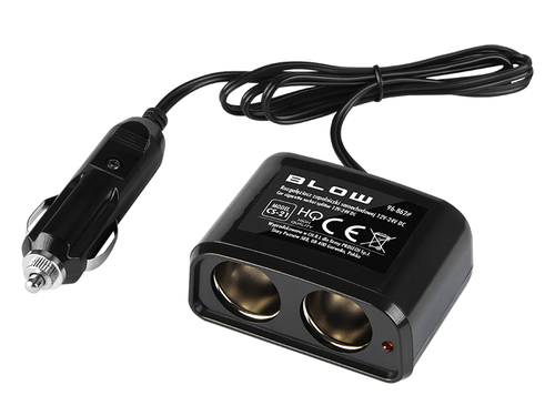 Neu 2 Weg Kabel Zigarettenanzünder 12V 24V Kabel Splitter Buchse Adapter #1172 - Bild 1 von 3