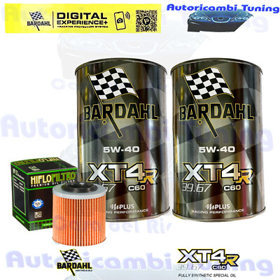 Set Service Bardahl Öl XT4R 5W40 Für Canam � 1000 Outlander Max Ltd 2013>2014