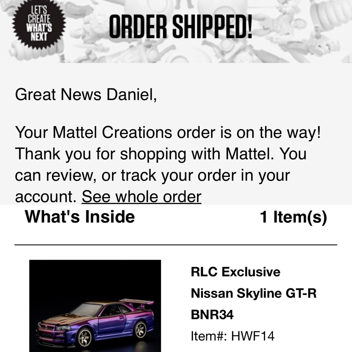 🚨CONFIRMED🚨Hot Wheel RLC Nissan Skyline GTR R34 Midnight Purple