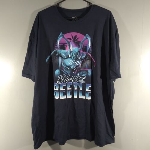 T-shirt homme à manches courtes DC Comics Blue Beetle Super Hero neuf avec étiquettes taille 3XL - Photo 1 sur 12