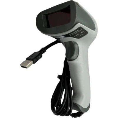 White Portable USB Laser Barcode Scanner Bar Code Reader Long Scan Handheld POS