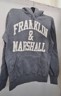 Franklin & Marshall Hoodie Kapuzenpullover Grau Größe M