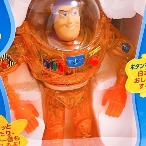 Toy Story Buzz Lightyear Clear Orange Talking Disneystore Limied