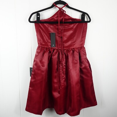mini dark red dress Velvi - Vera Two Way - Deep With an invisible back zip and lined interior Beacall Mini Dress | Red