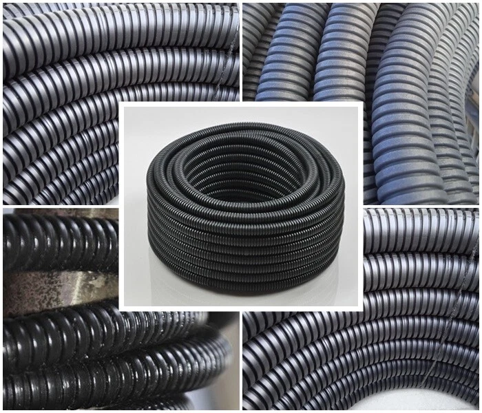 ELEKTROPLAST Flexibles Wellrohr PVC UV 750N 25m Schutzrohr Elektrorohr Leerrohr Einzugshilfe