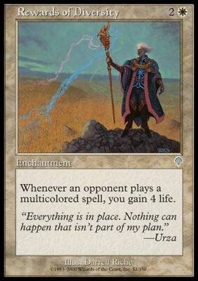Rewards of Diversity - Foil Magic mtg Heavy Play, English Invasion x1