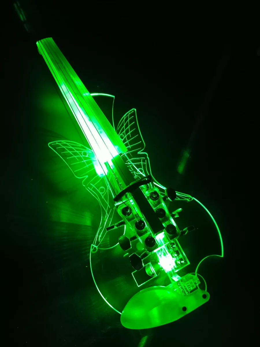 6 string EQUESTER butterfly acrylic electric violin HANDMADE QP