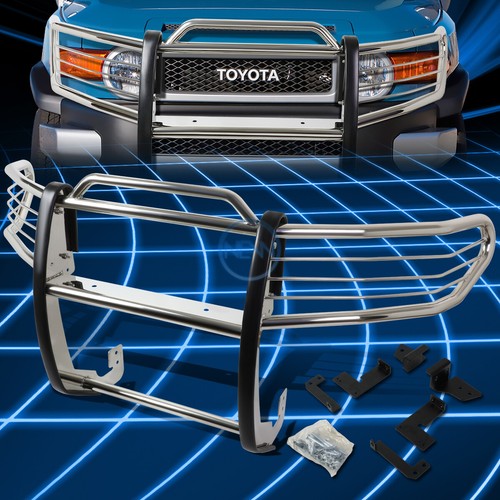 For 0714 Toyota FJ Cruiser Chrome Bumper Grill Protector Grille Brush